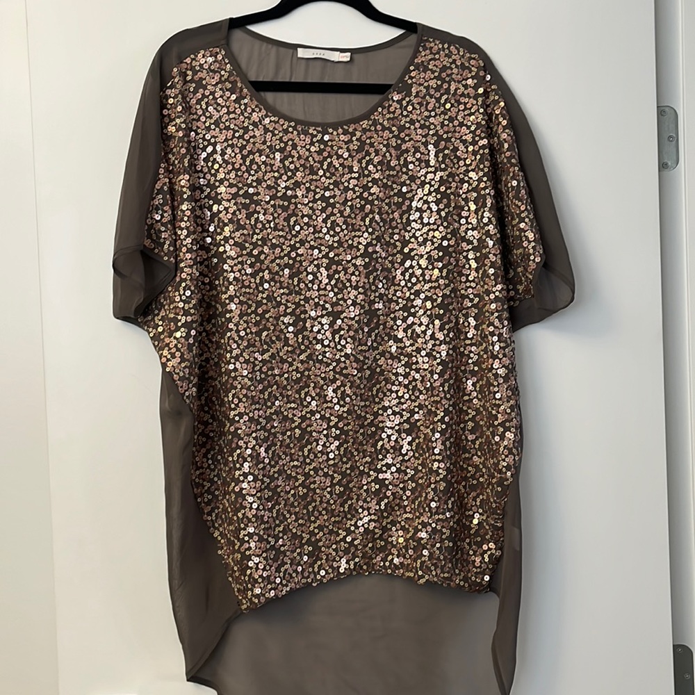 LUSH sequin front tunic
